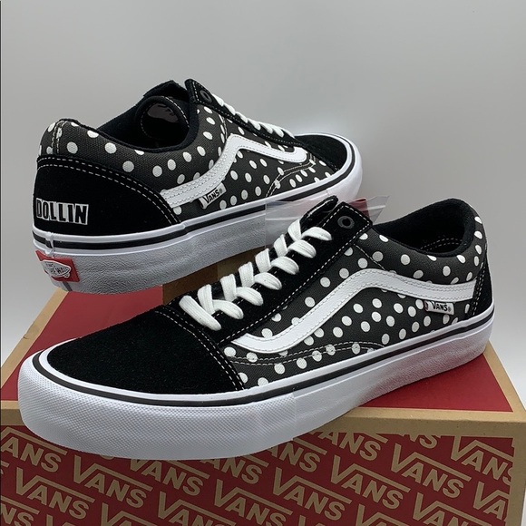 VANS OLD SKOOL PRO BAKER DOLLIN/Polka dots men’s - Picture 3 of 16